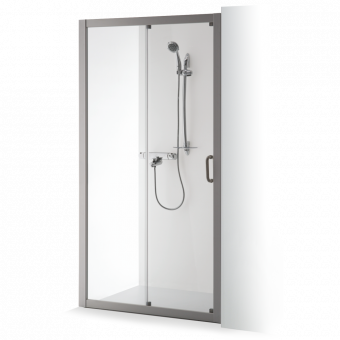 Dušo sienelė Brasta Glass SVAJA 990-1020x2000 rudas stiklas