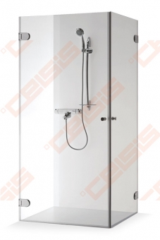 Dušo kabina Brasta Glass LIEPA 979-984x979-984x2000 skaidrus stiklas 