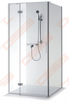 Dušo kabina Brasta Glass NINA PLIUS 975-988x975-988x2000 skaidrus stiklas 