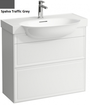 Spintelė Laufen The New Classic 775x315,su 2 stalčiais, spalva Traffic Grey, skirta praustuvui 813855 