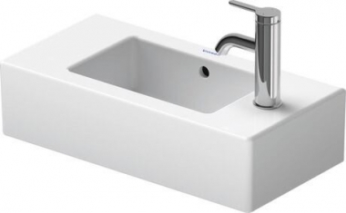 Praustuvas Duravit Vero 50x25 su skylės  kairėje 