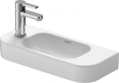 Praustuvas Duravit Happy D2 50x22, skylės kairėje 