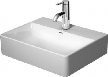 Praustuvas Durasquare 450x350, 1 skylė maišytuvui 