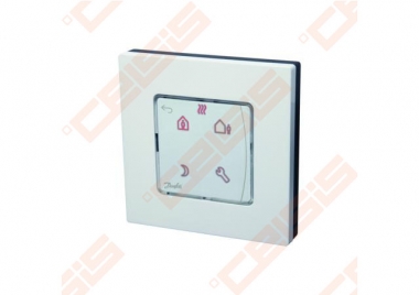 Danfoss Icon patalpos termostatas, 230V, su ekranu programuojamas, ant sienos 86x86 