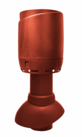 Ventiliacijos kaminėlis su gaubtu Vilpe Flow 110P-300 raudonas 