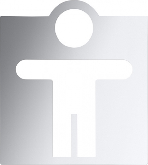 ženklas "Vyrų wc" Hotel,  blizgus 