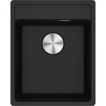 Plautuvė Franke Maris MRG 610-37 A, su užkemšamu ventiliu, spalva- juoda (onyx), montuojama ant stalviršio 