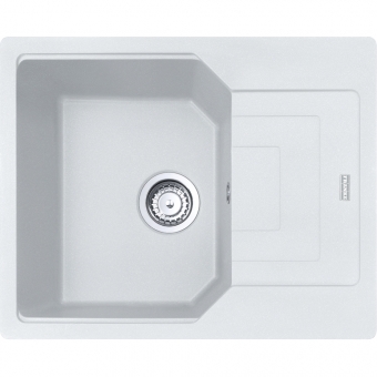 Plautuvė Franke Urban UBG611-62, su ekscentriniu ventiliu, baltos spalvos 