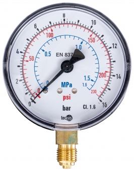 Manometras su išsamia skale 