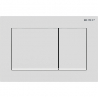 Vandens nuleidimo mygtukas Geberit Omega20 Square matinis/baltas 