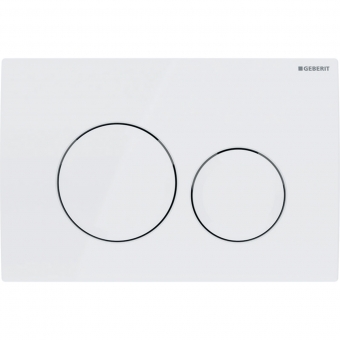 Vandens nuleidimo mygtukas Geberit Delta20 Round, baltas/baltas 