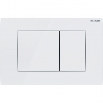 Vandens nuleidimo mygtukas Geberit Delta20 Square baltas/baltas 