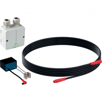 Maitinimo transformatorius  Duofresh kvapų ištraukimo priedo,  maitinimas iš tinklo 230 V/12V/50 Hz, su 1,8 m. maitinimo kabeliu ir  montavimo dežute 