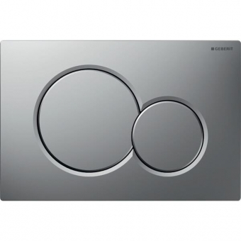 Vandens nuleidimo mygtukas Geberit Sigma01 Round matinis chromas/matinis chromas, lengvai valomu paviršiumi 