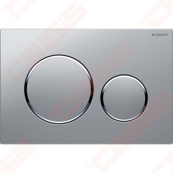 Vandens nuleidimo mygtukas Geberit Sigma20 Round, matinis chromas/chromas 