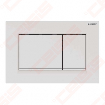 Vandens nuleidimo mygtukas Geberit Sigma20 Square baltas matinis 
