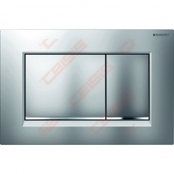 Vandens nuleidimo mygtukas Geberit Sigma20 Square matinis chromas/chromas 