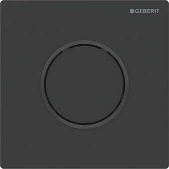 Pneumatinis vandens nuleidimo mygtukas pisuarui Geberit Type10, juodas matinis/juodas 