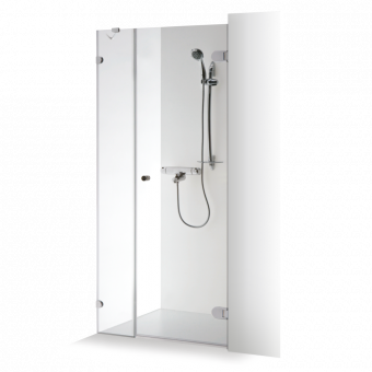 Dušo durys su sienele Brasta Glass IRMA 997-1005x2000 skaidrus stiklas 