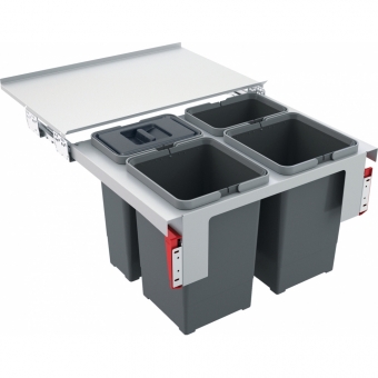 Šiukšliadėžė Sorter Garbo 60-4 (2x12L+2x8L) 