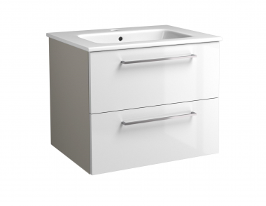 Spintelė apatinė su praustuvu Joy 61cm taupe / balta matinė 
