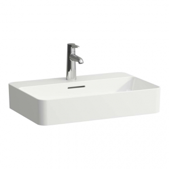 Praustuvas-dubuo Laufen VAL, matmenys: 600x400x115mm, 1 anga maišytuvui, su Laufen Clean Coat (LCC) danga 