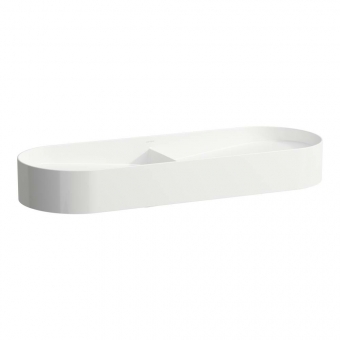 Praustuvas-dubuo Laufen SONAR, 1000x370x130 mm, dvigubas, be vietos maišytuvo tvirtinimui, be perlajos 