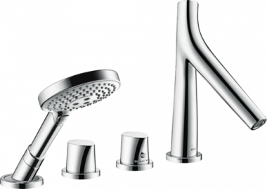 Termostatinis Vonios maišytuvas Hansgrohe 4 dalių iš vonios krašto AxOrganic 