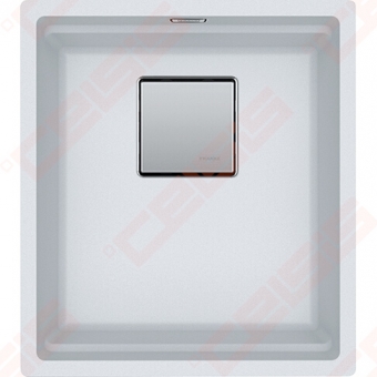 Fragranite plautuvė FRANKE Kubus KNG110-37, ekscentrinis ventilis,balta 