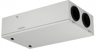 Vėdinimo įrenginys su rotaciniu šilumogrąžiu palubinio pajungimo DOMEKT-R-400-F-F7/M5-C6M dešininis BE PULTO 