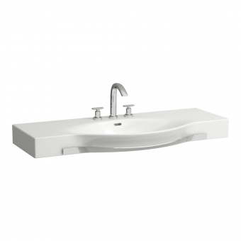 Praustuvas ePalace New, matmenys: 1200x510x165 mm, su rankšluosčių laikikliu 