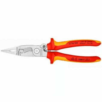 Replės elektros  instaliacijai  Knipex  200mm atmetimo funkcija, chromas 