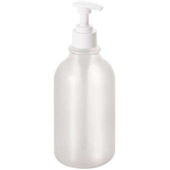 Buteliukas su pompa 500ml muilo dozatorių laikikliui, baltas 
