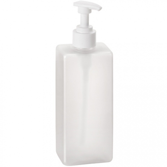 Buteliukas su pompa 500ml muilo dozatorių laikikliui, baltas 
