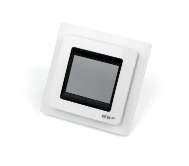 Termostatas Devireg Touch poliar baltas 