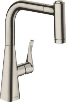 Plautuvės maišytuvas Hansgrohe Metris S 220,nerūdijančio plieno 