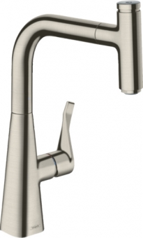 Plautuvės maišytuvas Hansgrohe Metris S 240, nerūdijančio plieno 