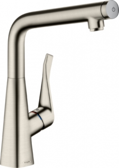 Plautuvės maišytuvas Hansgrohe Metris Select nerūdijančio plieno 