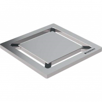 Dušo trapo grotelės Geberit  8x8 cm, šveisto nerūdijančio plieno 
