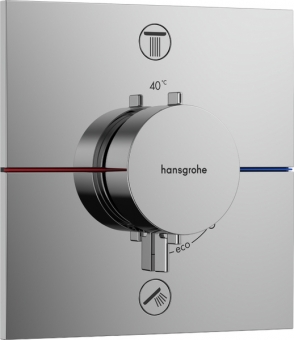 Dalis dekoratyvinė Showerselect Comfort E termostatinė, 2 funkcijų, su integruota apsauga pagal EN1717 