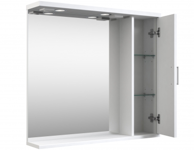 Veidrodinė spintelė Kamė Eternal 82 cm balta 