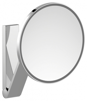 Veidrodėlis kosmetinis iLook 212mm brushed black chrome 