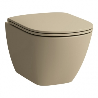Pakabinamas unitazas Laufen LUA Advanced Compact, rimless, ilgis 490mm, spalva - Bahamabeige 