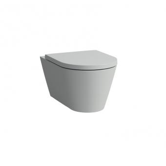 Unitazas Kartell by Laufen, pakabinamas,rimless, pilkas matinis 