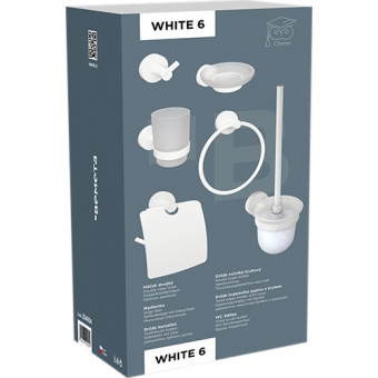 Vonios aksesuarų rinkinys Bemeta White 6 