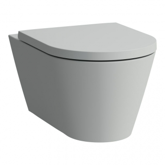 Unitazas Laufen Kartell Silent Flush, pakabinamas, rimless, spalva - pilka matinė 