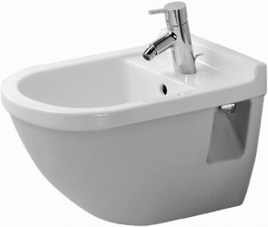 Bidė Duravit pakabinama Starck 3 su WG 