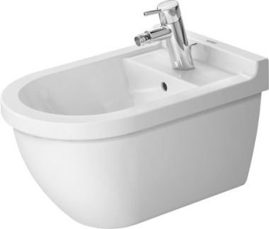 Bidė Duravit Starck3 pakabinama paslėptu tvirtinimu su WG 