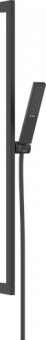 Komplektas stovas dušo Pulsify E 90cm, galvutė, žarna 160cm, juodas matinis 