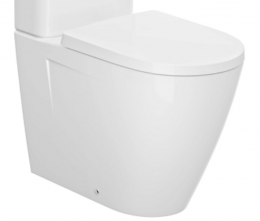 Kombinuoto pastatomo unitazo puodas JIKA Cubito Style Vortex Rimless universalus nuotakas, montuojamas glaudžiai prie sienos; 3/4,5 l vienam nuplovimui 